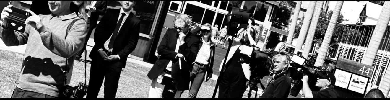 Media photographers covering an event